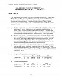 Investments & Securities Chapter 28 Investment Policy And The Framework The Cfa Institute Investment Policy