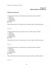 Investments & Securities Chapter 20