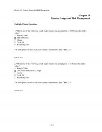 Investments & Securities Chapter 23 Futures Swaps And Risk Management Futures Swaps And Risk Management