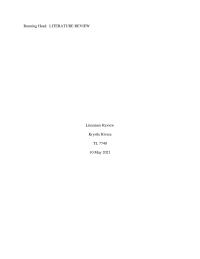 Literature review Running Head