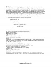Object-Oriented Software Design Chapter 9 Answer Explanation Answers All The Code Works Properly Comparing The Mouses Current