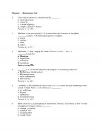 Art History Chapter 11 Romanesque Art Cistercian Architecture Characterized Ornate Decoration Simplicity Extreme Religiosity Complex