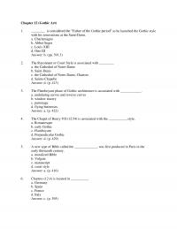 Art History Chapter 12 Gothic Art Considered The Father The Gothic Period Launched The Gothic