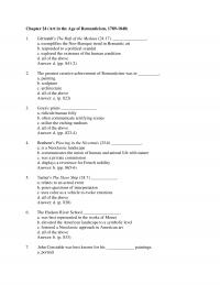 Art History Chapter 24 Art The Age Romanticism Gricaults The Raft The Medusa Exemplifies The