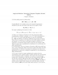Graphics & Visualization Chapter 4 Note Angel And Shreiner Interactive Computer Graphics Seventh Edition Solutions The Scaling