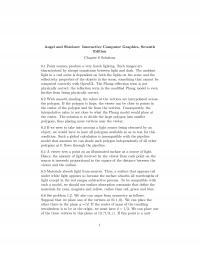 Graphics & Visualization Chapter 6s Note Angel And Shreiner Interactive Computer Graphics Seventh Edition Solutions Point Sources
