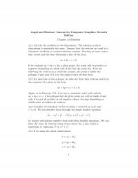 Graphics & Visualization Chapter 12s Note Angel And Shreiner Interactive Computer Graphics Seventh Edition Solutions Lets The