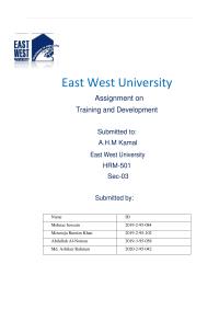 Cbl- Training & Development
