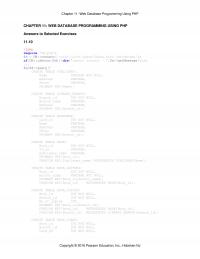 Database Storage & Design Chapter 11 Homework Web Database Programming Using Php Web Database Programming Using Php