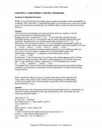 Database Storage & Design Chapter 21 Homework Concurrency Control Techniques Concurrency Control Techniques Answers Selected Exercises Prove