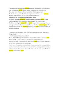 Individualism And Collectivism
