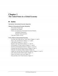 International Business Chapter 1 The United States Global Economy Outline Introduction International Economic Integration Elements