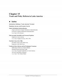International Business Chapter 15 Trade And Policy Reform Latin America Outline Introduction Defining Latin American