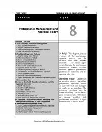 Human Resources Chapter 8 Part Three Training And Development Performance Management And Appraisal Today Lecture Outline