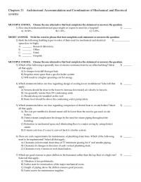 Mechanical Engineering Chapter 21 S Architectural Accommodation And Coordination Mechanical And Electrical Systems Multiple Choice Choose