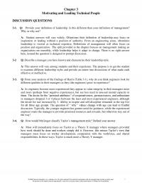 Industrial Engineering Chapter 3 Motivating And Leading Technical People Discussion Questions Provide Your Definition Leadership