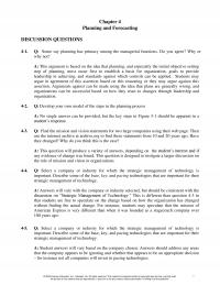 Industrial Engineering Chapter 4 Planning And Forecasting Discussion Questions Some Say Planning Has Primacy Among