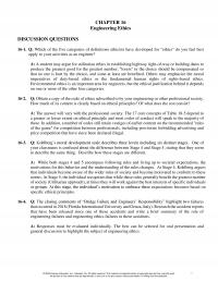 Industrial Engineering Chapter 16 Engineering Ethics Discussion Questions Which The Five Categories Definitions Ethicists Have