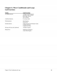 Object-Oriented Software Design Lm More Conditionals And Loops Lab Exercises Topics Lab Exercises The Switch