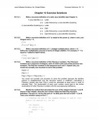 Object-Oriented Software Design Chapter 12 Java Software Solutions Global Edition Exercise Solutions Exercise Solutions Write Recursive