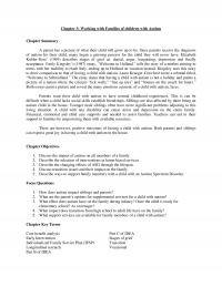 Special Education Chapter 3 Working With Families Children With Autism Summary Parent Has Picture