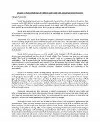 Special Education Chapter 7 Social Challenges Children And Youth With Autism Spectrum Disorders Summary