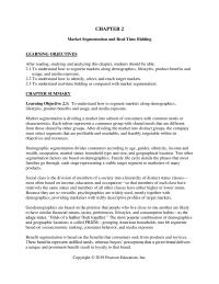 Marketing Chapter 2 Market Segmentation And Realtime Bidding Learning Objectives After Reading Studying And
