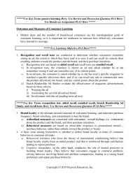 Marketing Chapter 5 Use Key Terms Passive Learning Here Use Review And Discussion Question Here
