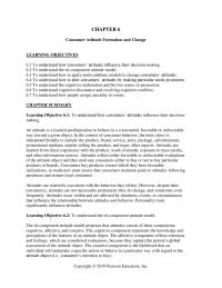 Marketing Chapter 6 Consumer Attitude Formation And Change Learning Objectives Understand How Consumers Attitudes