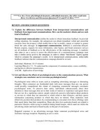 Marketing Chapter 7 Use Key Terms Physiological Measures Attitudinal Measures Dayafter Recall Tests Here Use