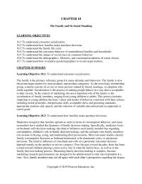 Marketing Chapter 10 The Family And Its Social Standing Learning Objectives Understand Consumer Socialization