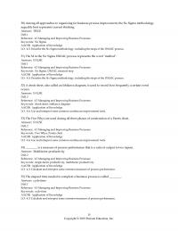 Management Chapter 4 Among All Approaches Organizing For Business Process Improvement The Six Sigma Methodology