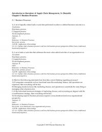 Management Chapter 4 Introduction Operations Amp Supply Chain Management Bozarth Business Processes Business Processes