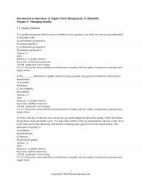 Management Chapter 5 Introduction Operations Amp Supply Chain Management Bozarth Managing Quality Quality Defined