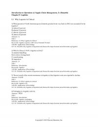Management Chapter 8 Introduction Operations Amp Supply Chain Management Bozarth Logistics Why Logistics Critical