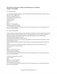 Management Chapter 9 Introduction Operations Amp Supply Chain Management Bozarth Forecasting Forecast Types Video