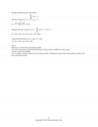 Management Chapter 9 Sample Calculations For Each Follow Moving Average Weighted Moving Average Exponential Smoothing