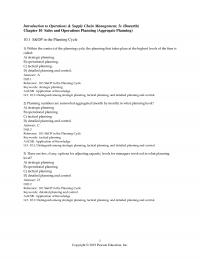 Management Chapter 10 Introduction Operations Amp Supply Chain Management Bozarth Sales And Operations Planning