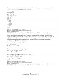 Management Chapter 11 Find The Minimum Point The Total Cost Line Take The First Derivative
