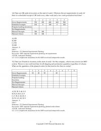 Management Chapter 12 There Are Units Inventory The Start Week What Are The Net Requirements