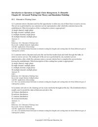 Management Chapter 6S Introduction Operations Amp Supply Chain Management Bozarth Advanced Waiting Line Theory