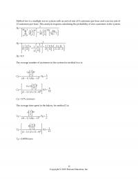 Management Chapter 6S Method Two Multiple Server System With Arrival Rate Customers Per Hour And