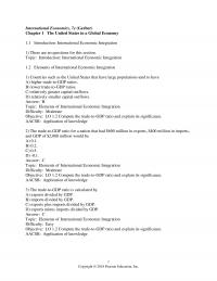 International Business Chapter 1 International Economics Gerber The United States Global Economy Introduction International Economic