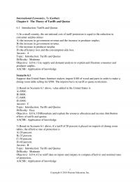 International Business Chapter 6 International Economics Gerber The Theory Tariffs And Quotas Introduction Tariffs And