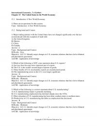 International Business Chapter 13 International Economics Gerber The United States The World Economy Introduction New