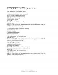 International Business Chapter 14 International Economics Gerber The European Union Many Markets Into One Introduction