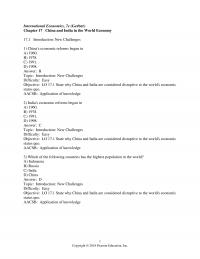 International Business Chapter 17 International Economics Gerber China And India The World Economy Introduction New