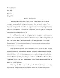 Exodo United Services Paper