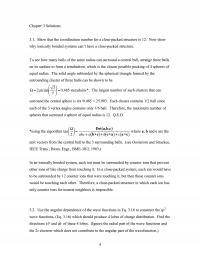 Chemical Engineering Chapter 3 Show that the coordination number for a close-packed structure is 12