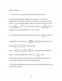 Chemical Engineering Chapter 6 Show that the h, k, l components of the G vector are the Miller indices